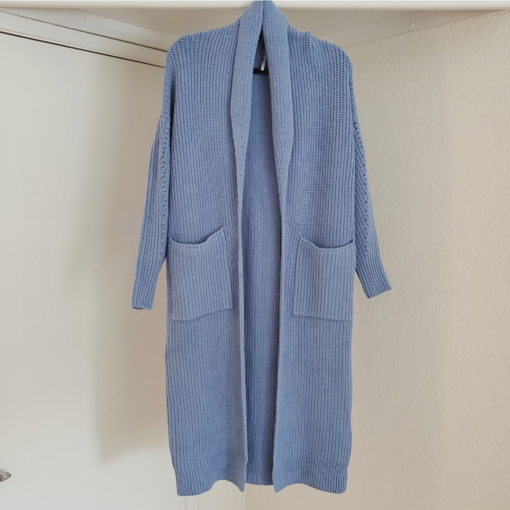 NEW Free People Skylark Cardi Longline Sweater - Picture 3 of 3